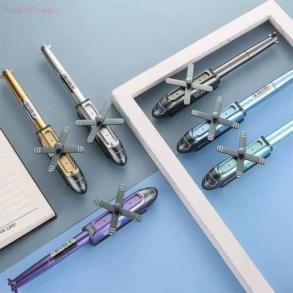 Helicopter-Style Gel Pen (Gun_Pen) - Cute, Colorful Writing Instrument for Kids