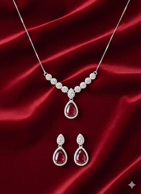 Empress Silver & Obsidian Set – High-Contrast Crystal Mosaic Jewelry.