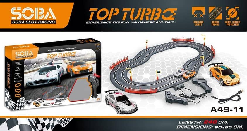 SOBA Top Turbo | 1:43 Scale Slot Car Racing Set
