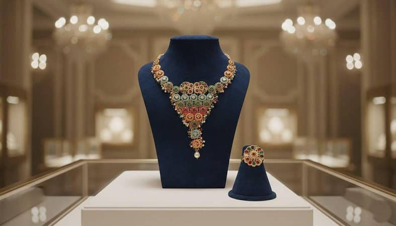 Multi-Color Ladies Necklace-Ring