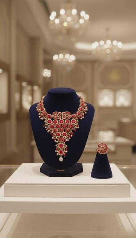 Handcrafted Ethnic Jewelry with Matching Ring