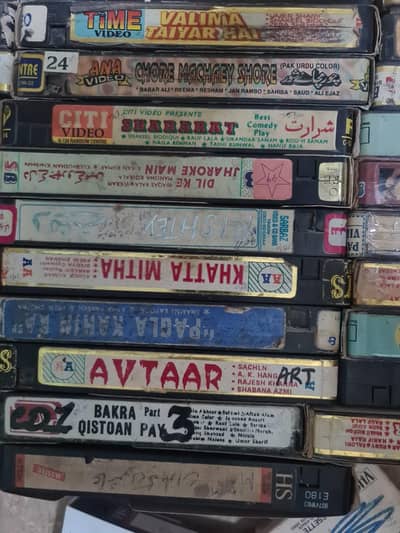vcr cassettes available urdu filams & Umar shareef drama ptv drama