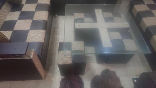 L Shaped sofa set 3 in 1 plus Table