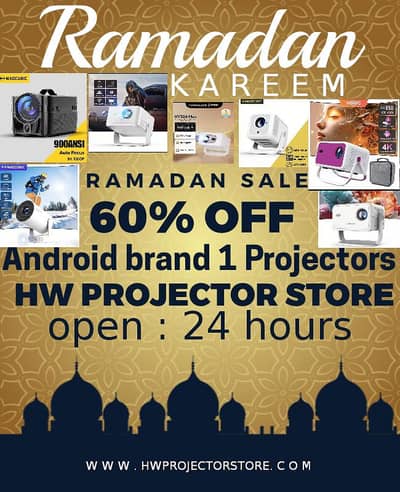 FULL HD 4k 4 ANDROID SMART PROJECTOR/MULTIMEDIA PROJECTOR/HOME CINEMA