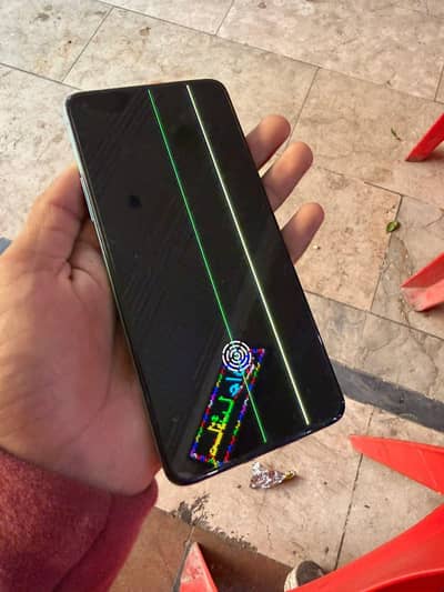 OnePlus 8T  2 lines in panel and back break