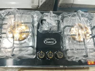 PARCO HOB D01 GOLDEN EDITION DEGI BURNER THREE BURNER HOB
