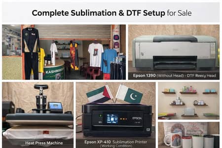 Complete Sublimation & DTF Setup for sale _ Ready Business