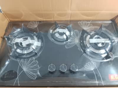 PARCO THREE BURNER HOB STEEL