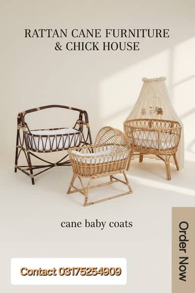 Baby Cot /Kids Cot /Cot /cane Cot /Kids Bed /Baby Bed / Cane furniture