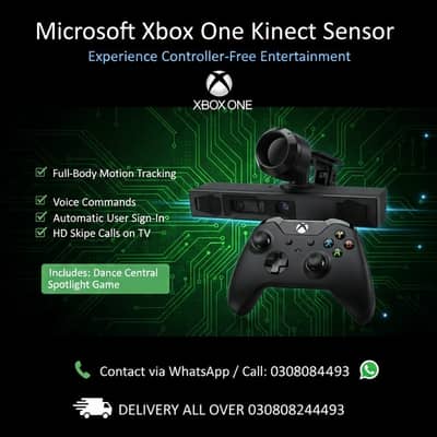 xbox one kinect sensor | motion & voice control | dance central inclu