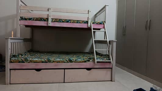 Bunk Bed, Double Daker with Mattress