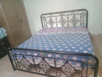iron bed with mattress for sale-better condition