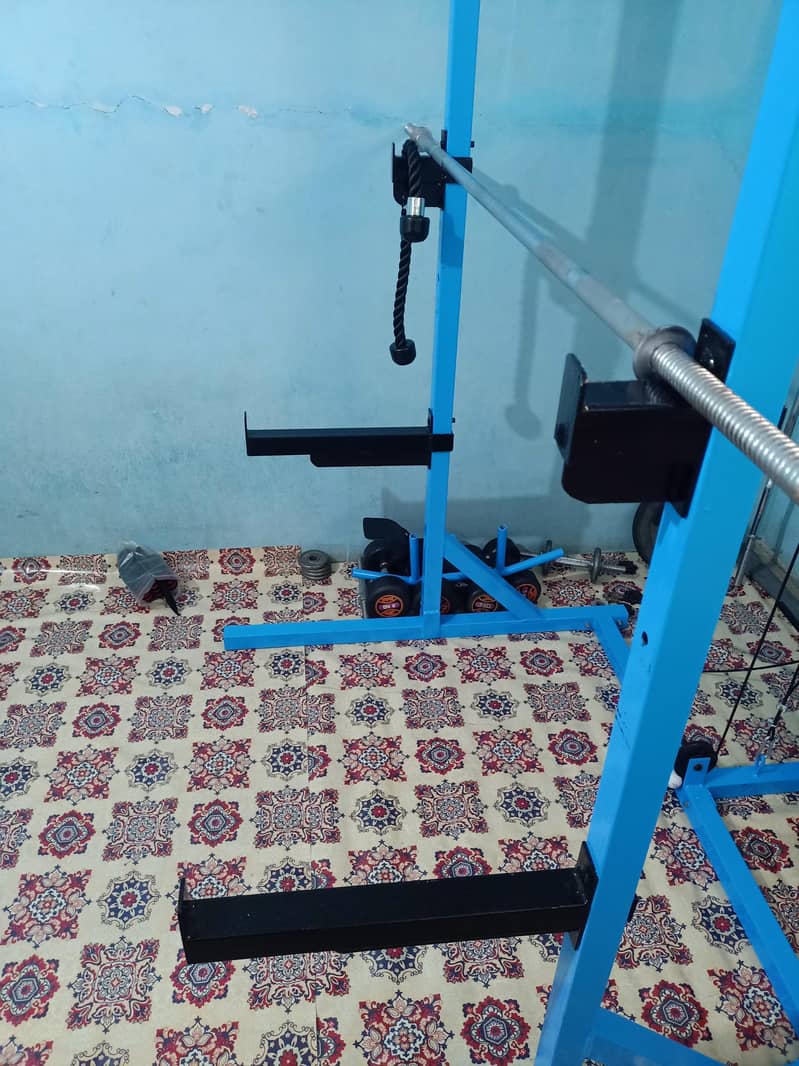 squats rack+pulldown+power rack 5