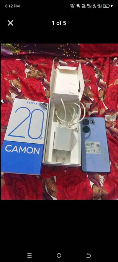 Techno camon 20 pro 256gb like new 10/10