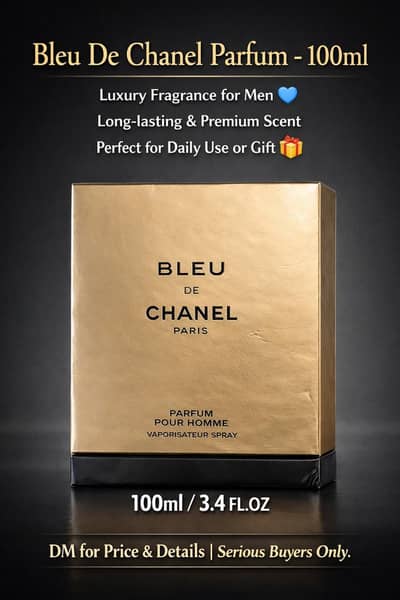 Bleu De Chanel Parfum 100ml – Luxury Men’s Fragrance