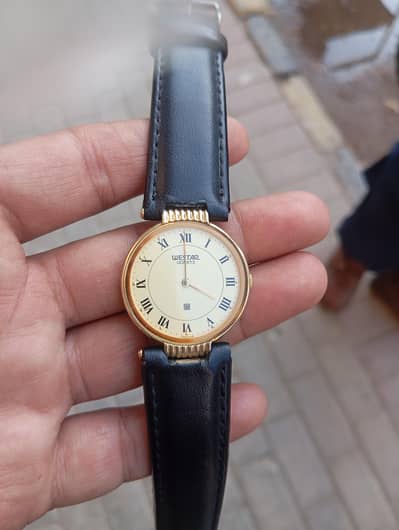 WESTAR ROMAN TEXTURED DIAL GOLD SS