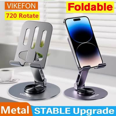 Metal 360 Rotating Desktop Mobile Stand
