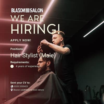 Hair Dresser Required in Bahria Town Lahore