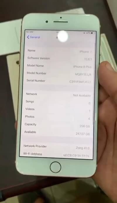 iPhone 8 plus 256 GB PTA approved