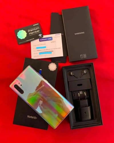 Samsung Note 10 plus 12 =256 GB Memory