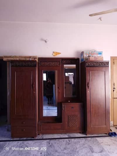 dressing table and cupboard