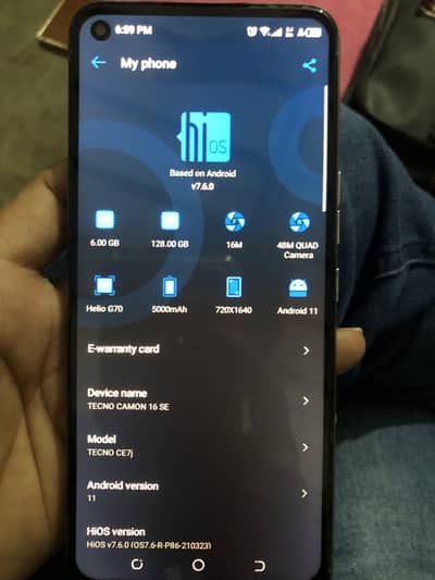 TECNO CAMON 16 SE 6/128