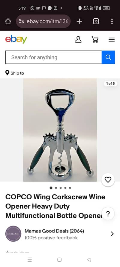 COPCO Wine Cork Opener