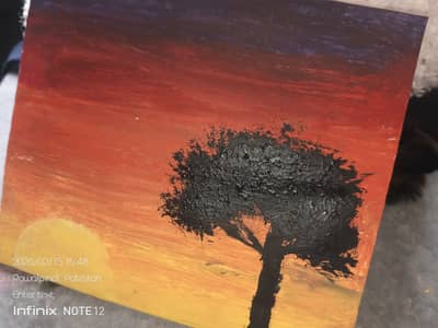 A sunset painting