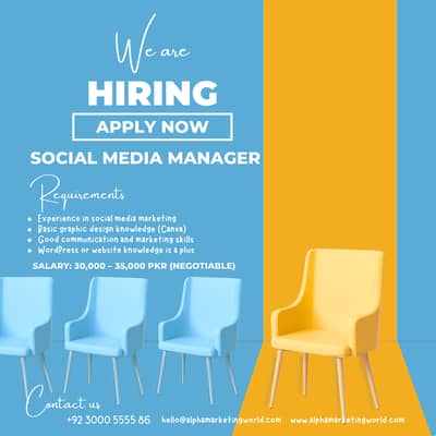 Social Media Marketing Manager ( Girls Only)