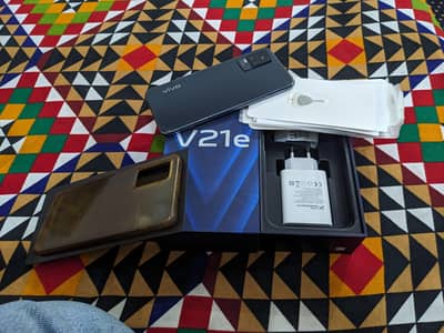 Vivo V21e 8gb 128gb PTA official approved complete