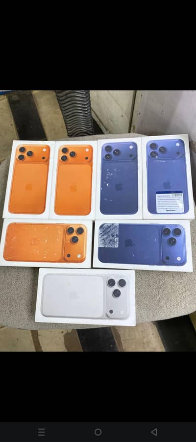 iphone 17 pro max 256gb sim lock jv orange silver blue