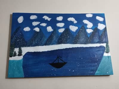 Snowcap beautiful painting