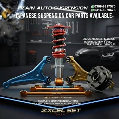 All Japanese suspension Parts availble Civic/City/Vezel/Wagon R/Cultus