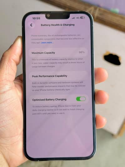 iPhone 13pro max 512gb 98 battery health PTA approved