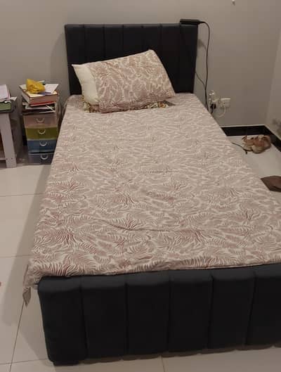 single bed with mattress used for 4 months only