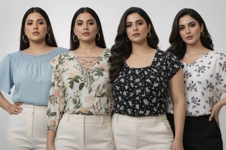 Ladies Tops -Women Plazo- Women Trouser - Women Western Imported Tops