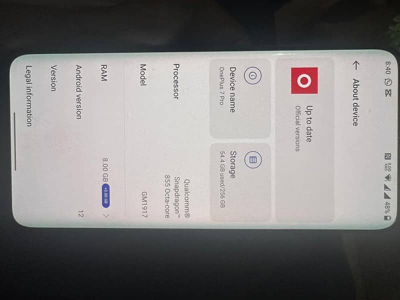 One plus 7 pro 8/256gb 2