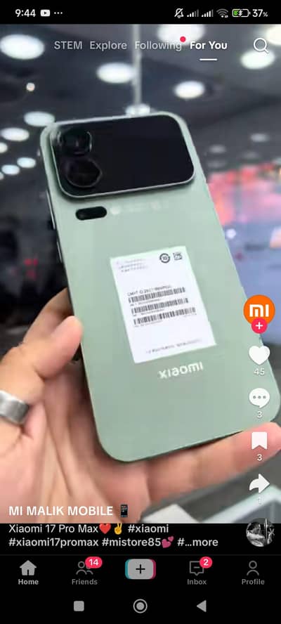 Xiaomi 17 pro max 16/512 non pta non active  only exchange Vivo x200fe