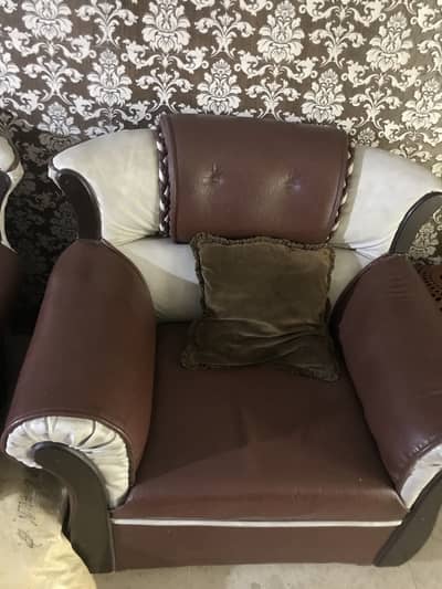 Used leather sofa