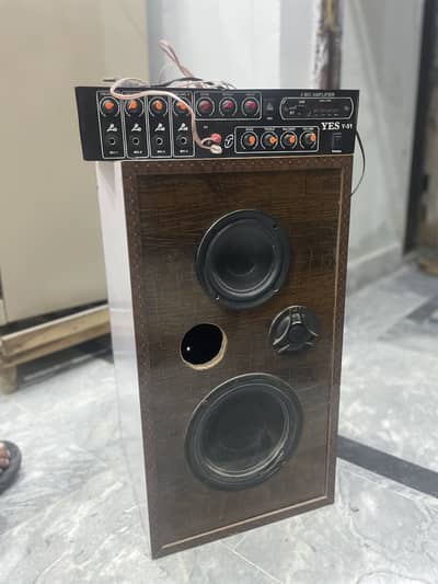 Speaker with amplifier