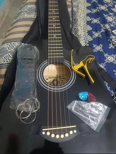 galaxy leo original acoustic guitar with all accessories