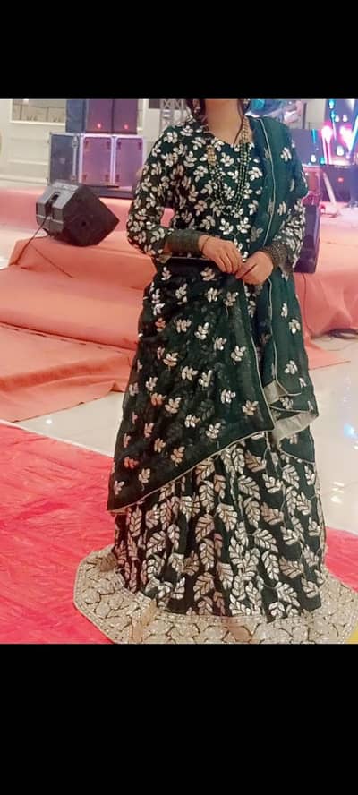 pyoor lehnga wore for once in mehndi function
