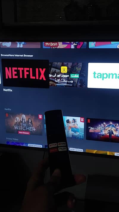 orient  android tv 55 inches  just like new