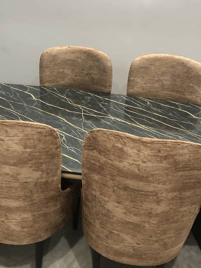 Elegant Dinning Table with Korean TOP