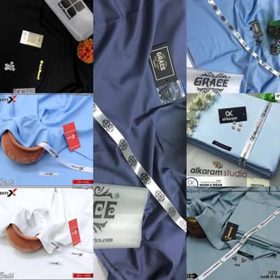 || Men's Unstitched | Wash And Wear Plain Suit ||