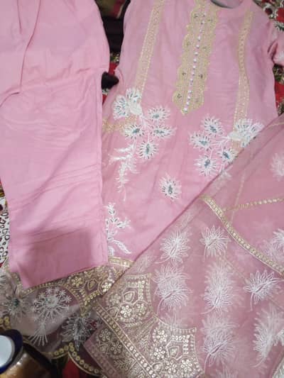 fully Embroidery lawn dress 