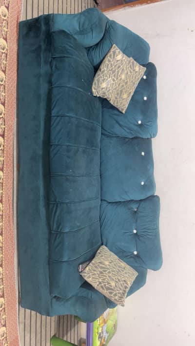 7 seater sofa set in zinc color 9/10condition good condition h