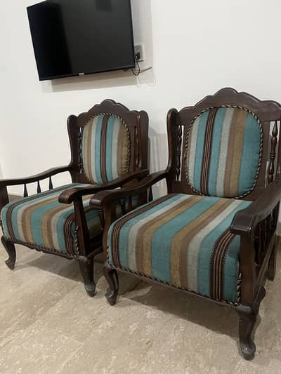 5 Seater Wooden Sofa Set