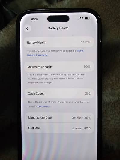iphone 16 pro max 99 battery health