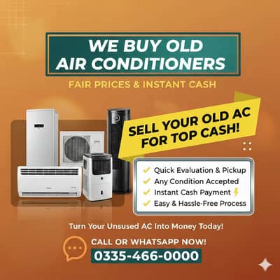 Old AC & Dead AC Dc Inverter We buy Kenwood/ purana ac bechein